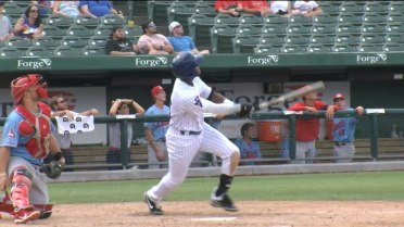 Alexander Canario crushes a long home run