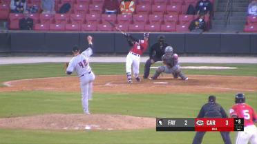 Alex Hall hits a triple and RBI