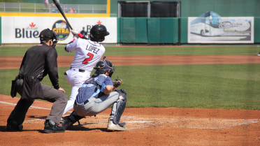 Lopez's streak continues, Lugnuts' streak ends in 12-4 loss