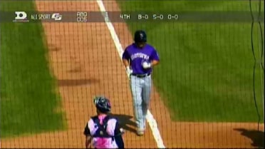 Isotopes' Tauchman drills leadoff dinger