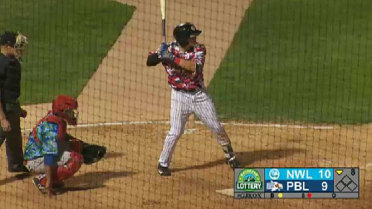 Idaho Falls' Eaton doubles for fifth hit