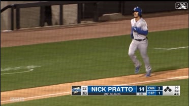 Pratto launches go-ahead homer for Omaha