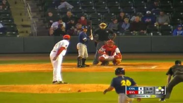 Quinn Brodey drives in run