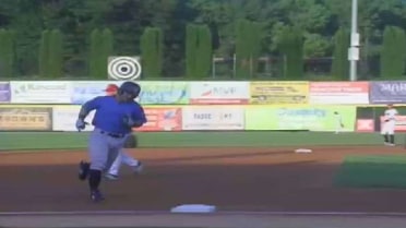 Ostberg's three-run jack for Hudson Valley