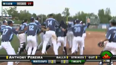 Anthony Pereira wins it with sac fly