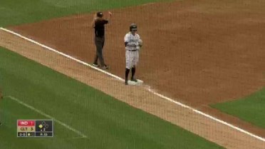 Charlotte's Alvarez cleared the bases with a triple
