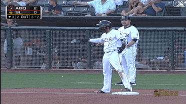 Adell races for third triple of year