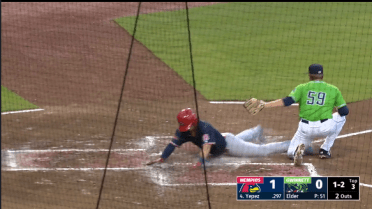 Memphis' Gorman scores from second on wild pitch