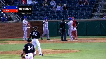 Rocket City's Orlando Martinez hits a trio of homers