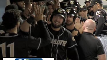 Burger homers, plates four runs for Charlotte