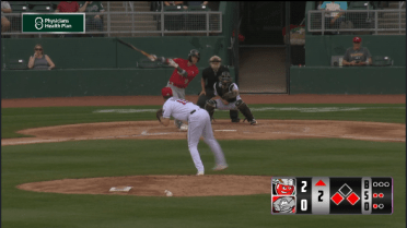 Fort Wayne's Hassell III doubles in a run
