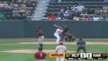 Harrisburg's Murphy plates three with a double