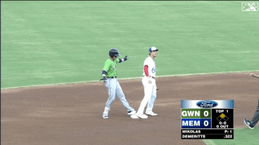 Waters doubles to start four-hit night