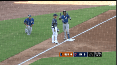 Bruján leads off game with a triple
