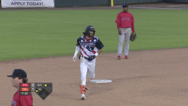 Delmarva's Servideo clubs first career home run