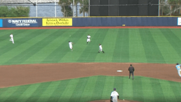 Aviles' wild double play for Pensacola
