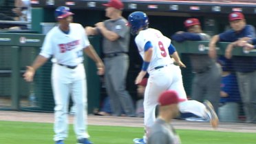 Danny Jansen hits a homer in the third.