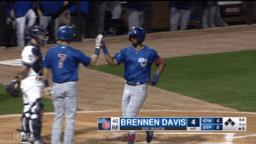 Davis belts three-run homer for I-Cubs