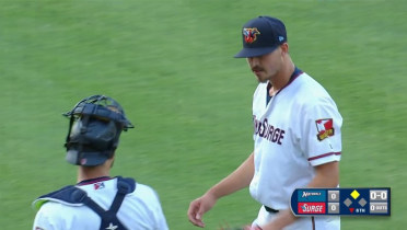 Jordan Balazovic punches out his 7th batter