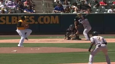 Austin Dean singles in two
