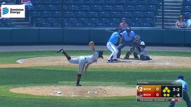 DL Hall records his 8th K with the bases loaded