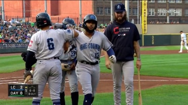 George Valera bat flips for 16th homer