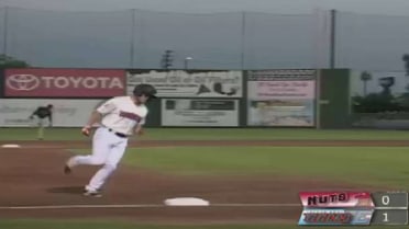66ers' Lund bashes a solo shot