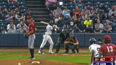 Indians' Valera hits first Double-A homer for Akron
