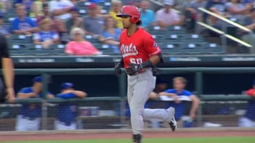 Jose Barrero blasts a solo shot