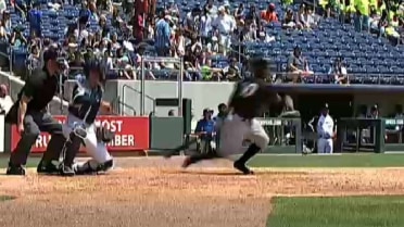 Knights' Alvarez cracks RBI single