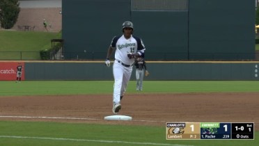 Cristian Pache ties the game with a leadoff homer