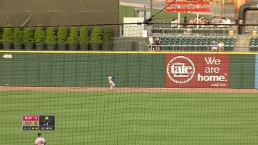 Buffalo's Davis makes a leaping grab