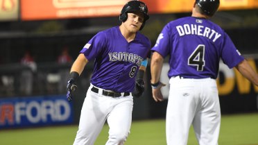 Isotopes Victorious in 17-12 Slugfest