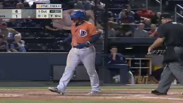 Durham's Robertson homers to right-center