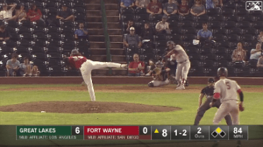 Loons' Pages blasts homer to deep left field