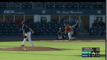 Tides' Westburg hits first Triple-A homer
