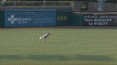 Brennen Davis cuts down a run at home