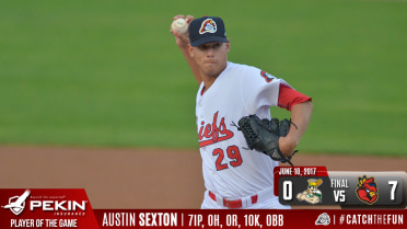 Sexton, Chiefs One Hit Clinton in 7-0 Win
