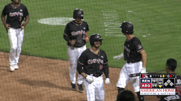 9/23/21: Rockies farmhand Joshua Fuentes collects the ninth cycle in the history of the Triple-A Isotopes.