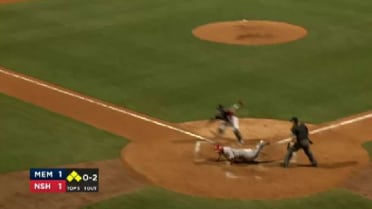 Slade Heathcott turns double play