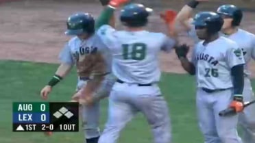 GreenJackets' Gonzalez slugs first-inning homer