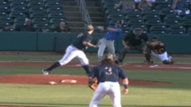 Garrett Mitchell hits his first homer with Biloxi