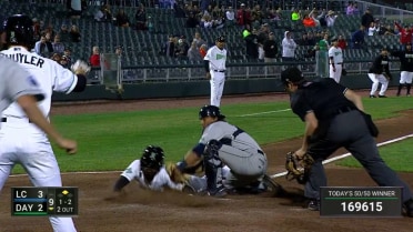 Captains' Cardenas throws out tying run at plate