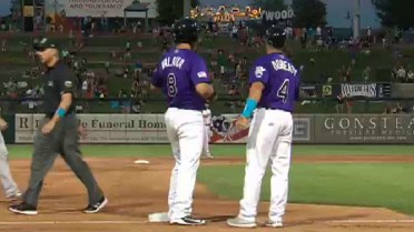 Pat Valaika triples in two