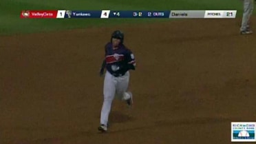 Yankees' Chaparro wallops two-run homer