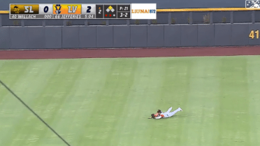 Bolt lays out on diving catch