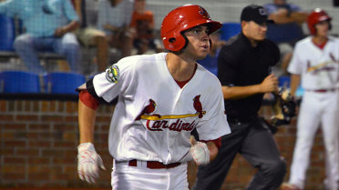 Whalen drives in five, leads Cards to 9-8 win