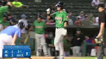 Down East's Scott hits first Carolina League homer