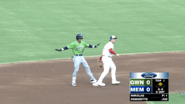 Stripers' Waters records four hits in game