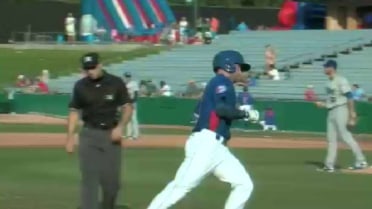 Smokies' Rice slugs solo homer